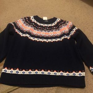 J Crew fair isle sweater